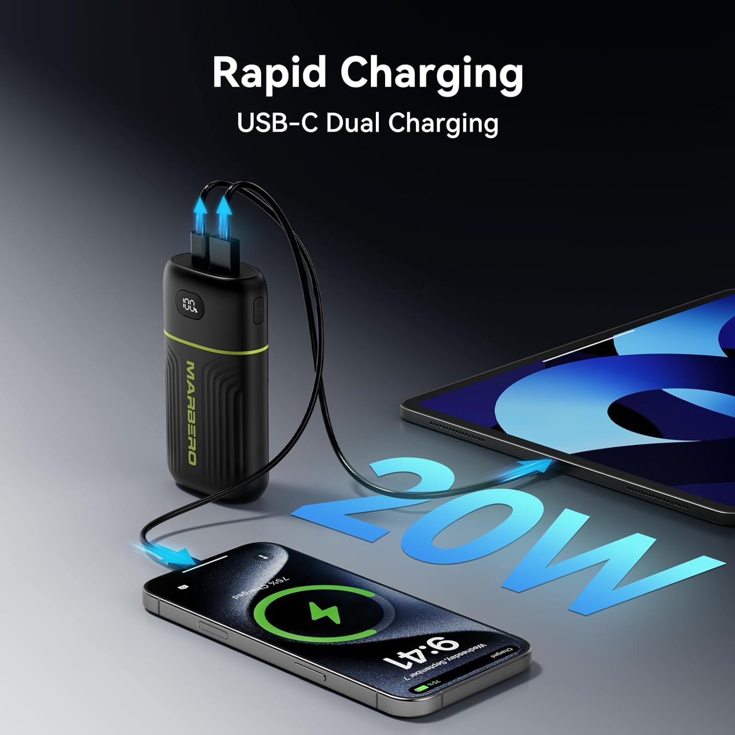 MARBERO 10000mAh Mini Power Bank P10A