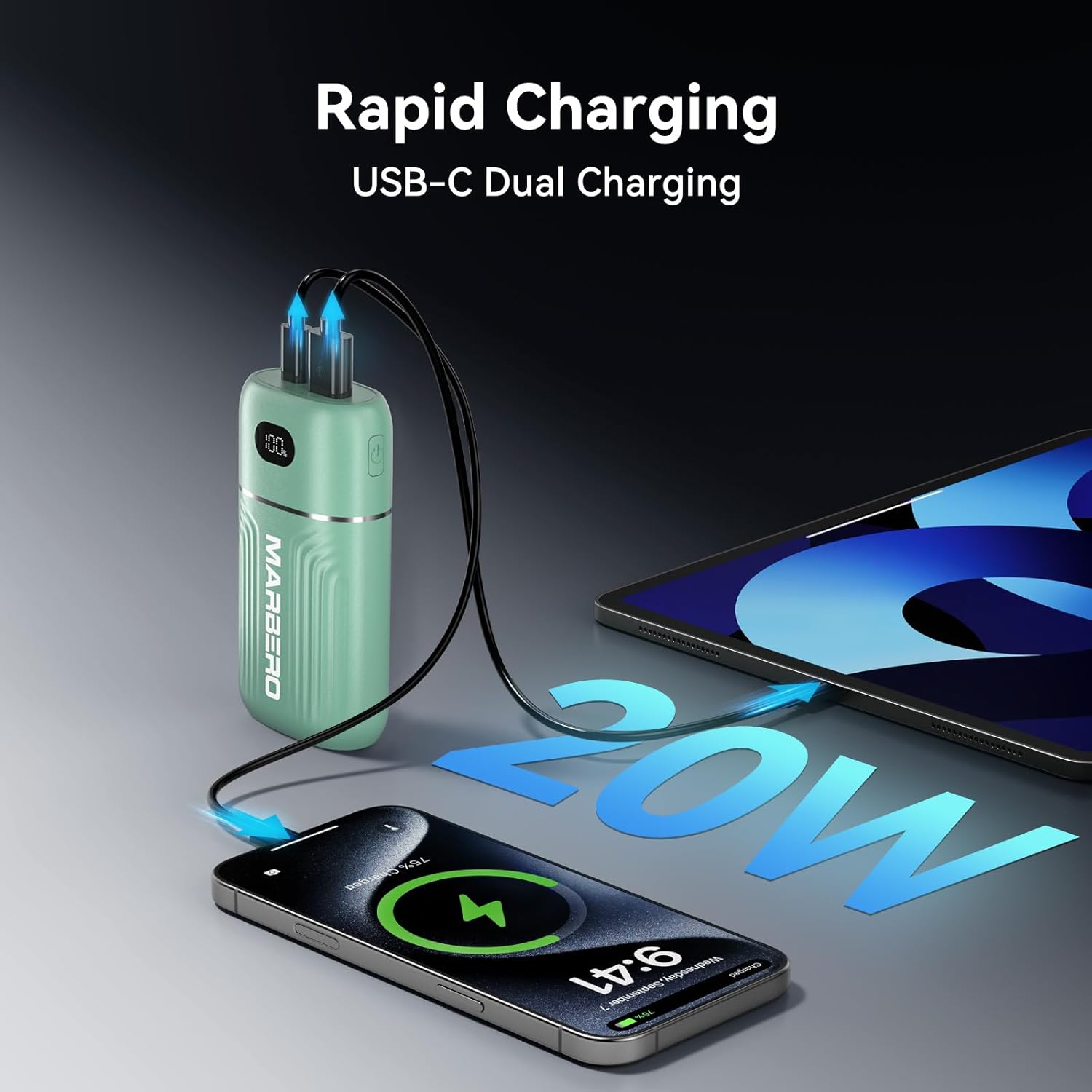 MARBERO 10000mAh Mini Power Bank P10A