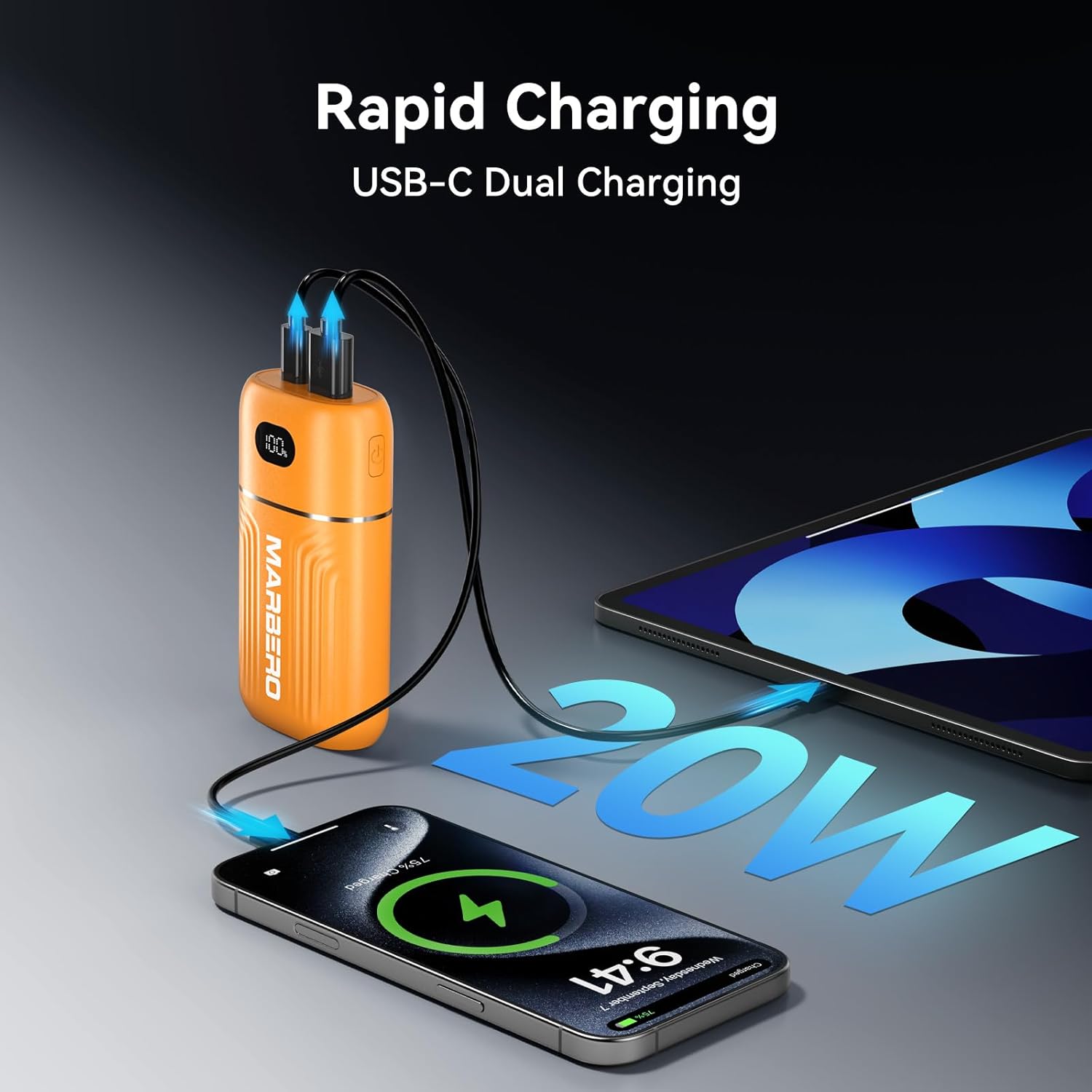 MARBERO 10000mAh Mini Power Bank P10A