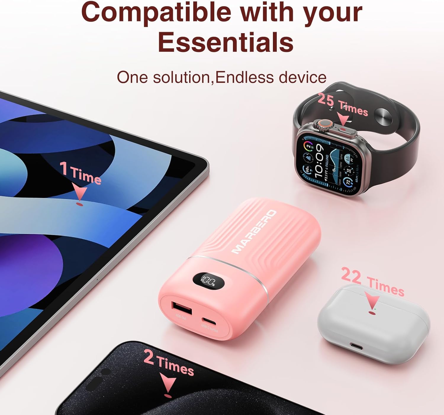 MARBERO 10000mAh Mini Power Bank P10A