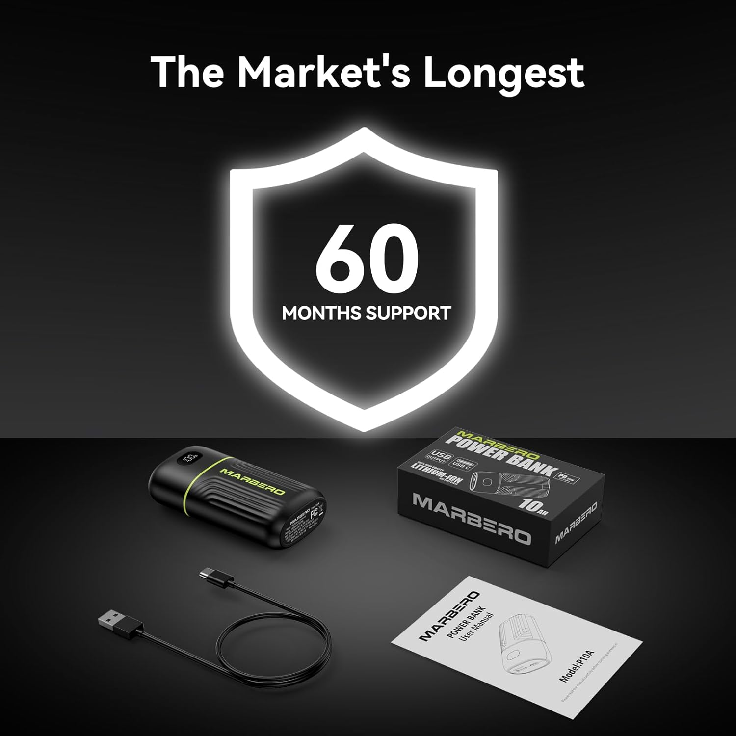 MARBERO 10000mAh Mini Power Bank P10A