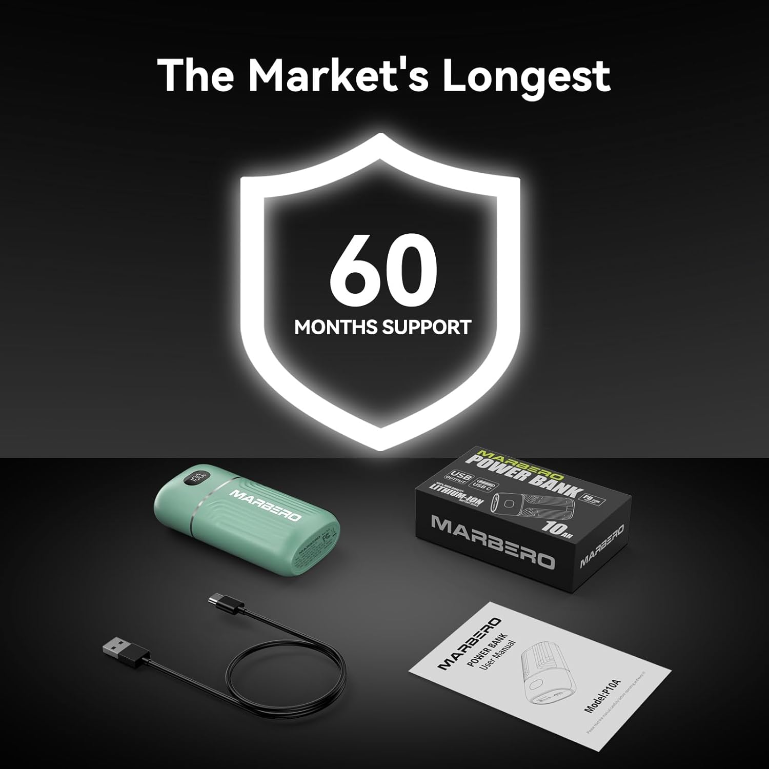 MARBERO 10000mAh Mini Power Bank P10A