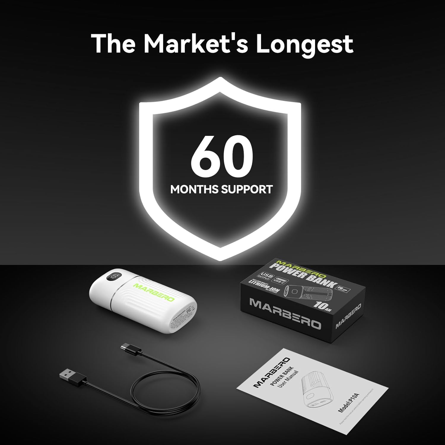 MARBERO 10000mAh Mini Power Bank P10A