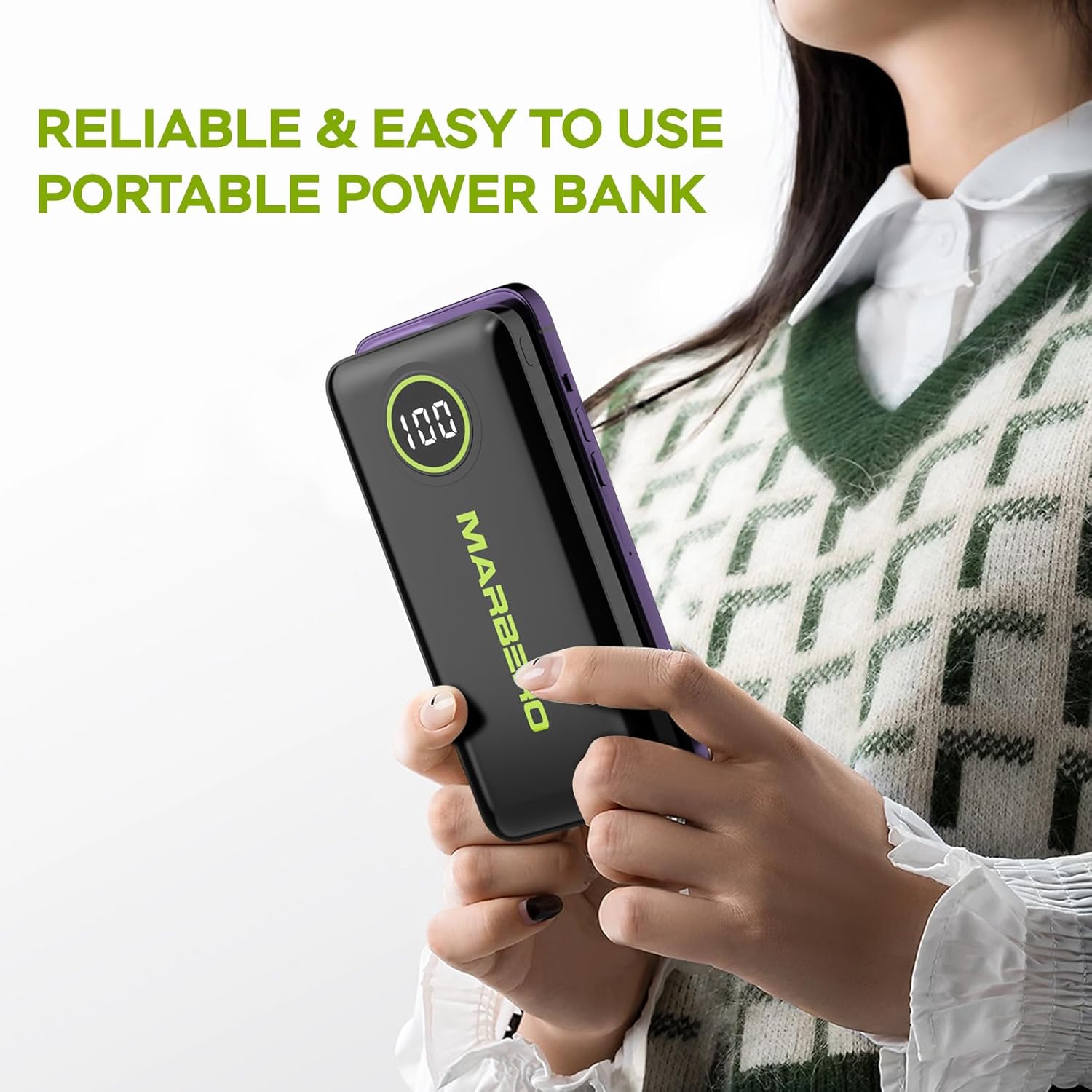 MARBERO 10000mAh Mini Power Bank V18
