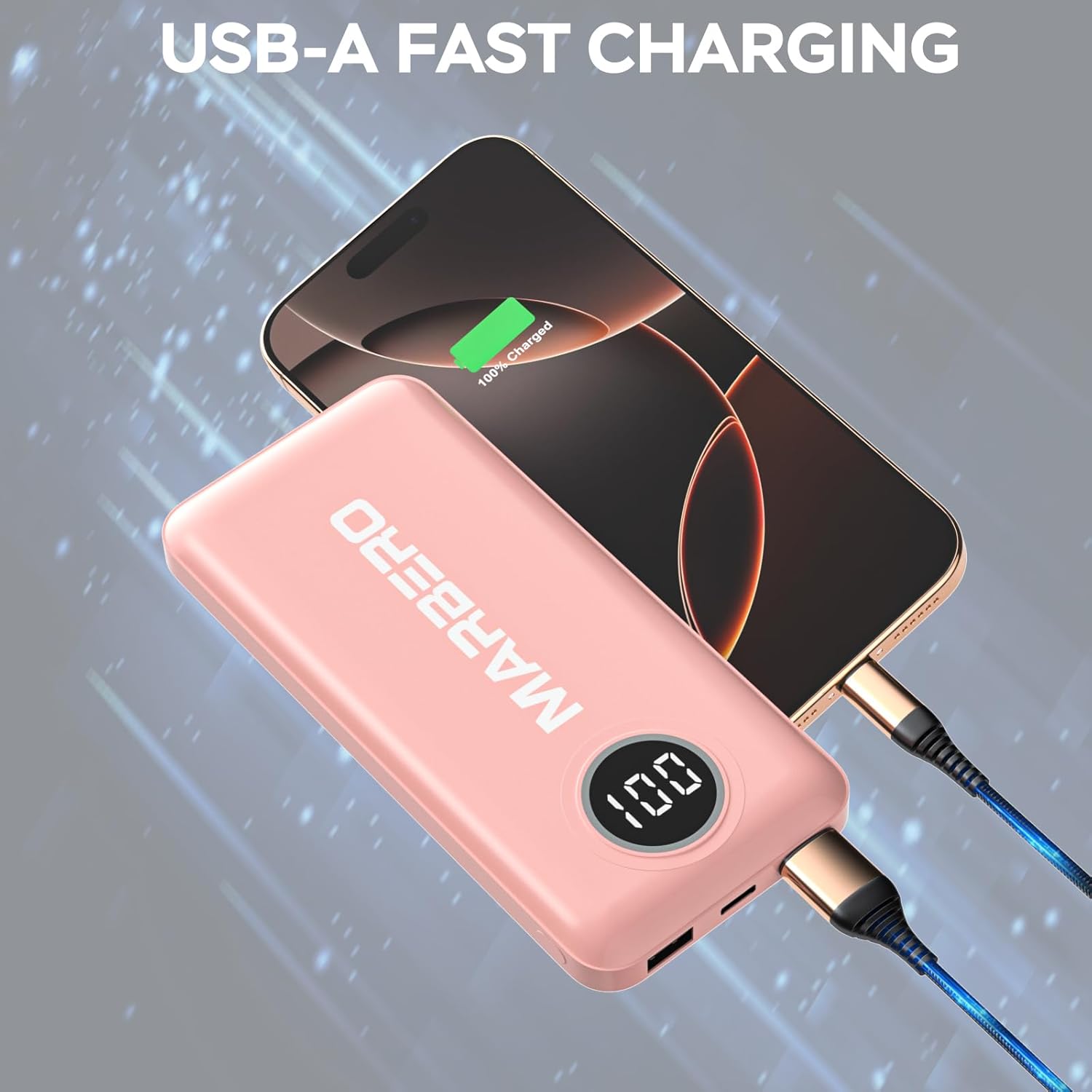 MARBERO 10000mAh Mini Power Bank V18