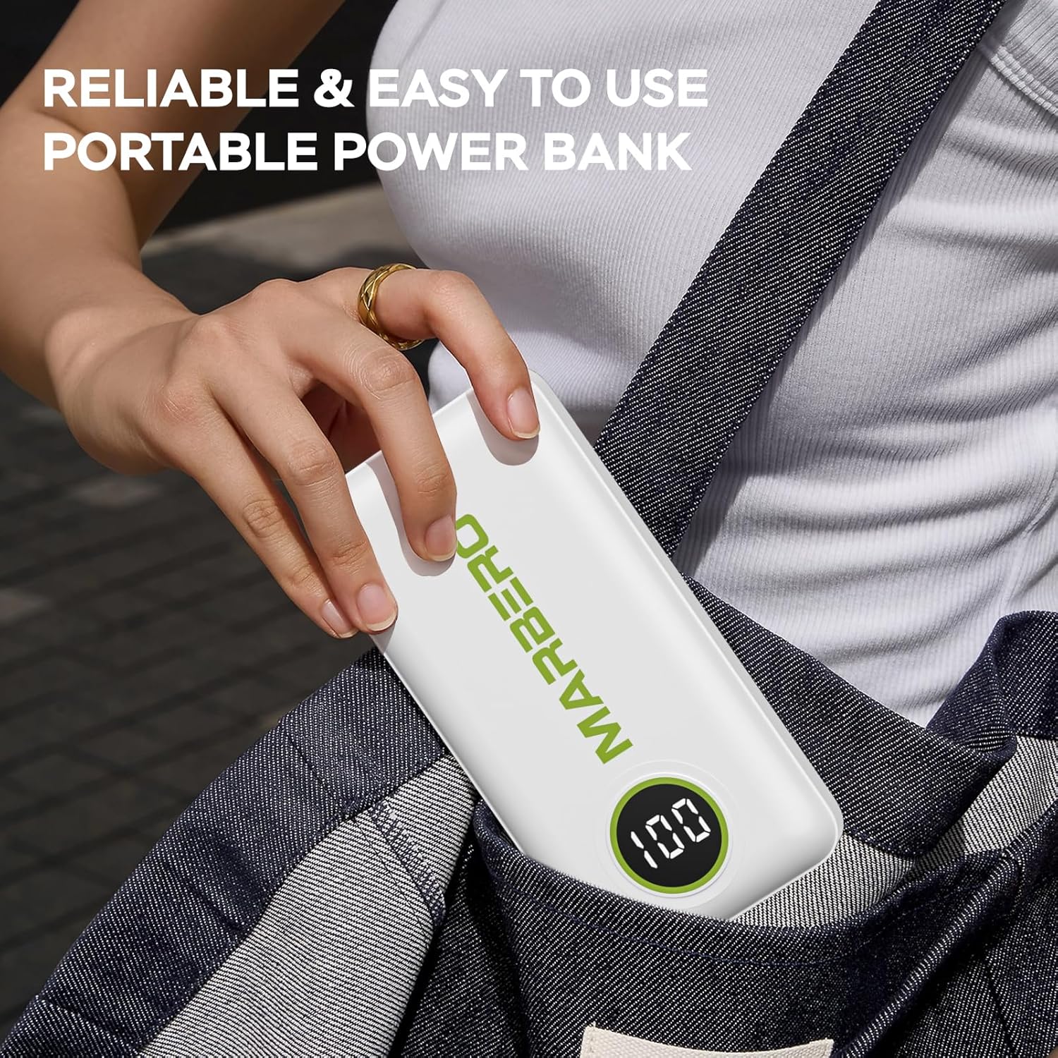 MARBERO 10000mAh Mini Power Bank V18