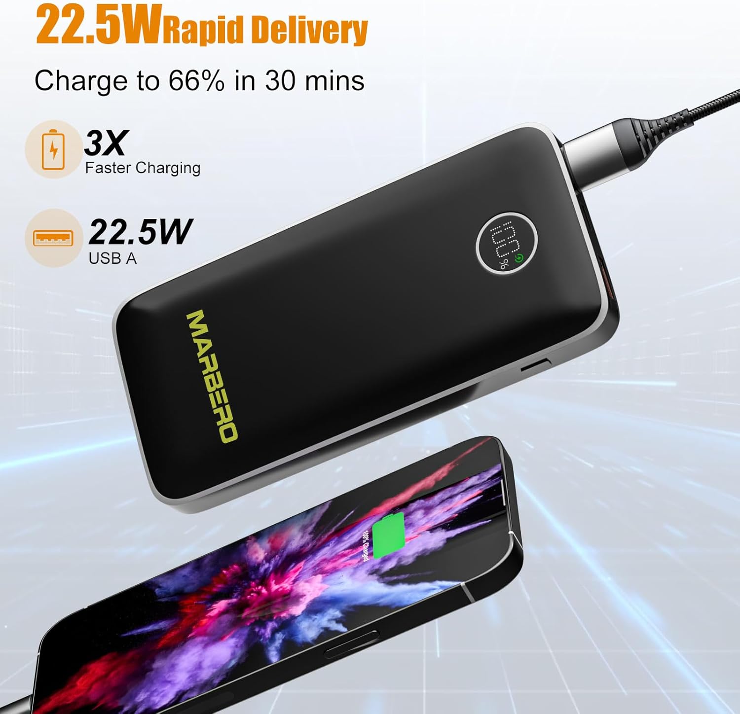 MARBERO 10000mAh Small Portable Charger V16