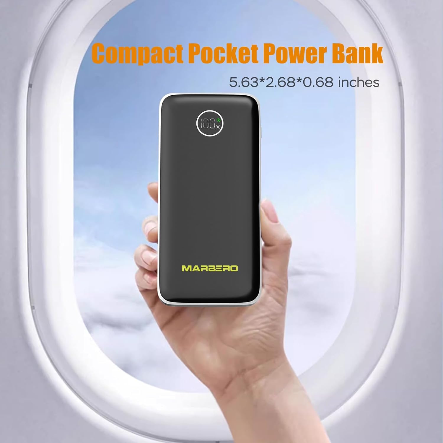 MARBERO 10000mAh Small Portable Charger V16