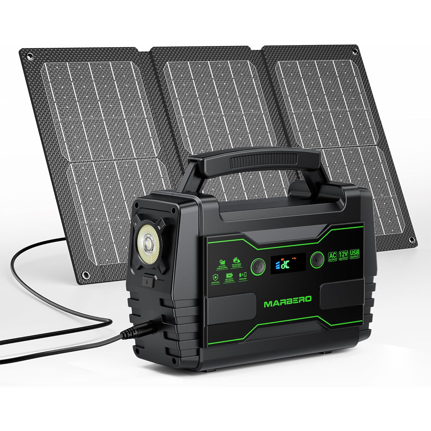 MARBERO 100W Solar Generator with 30W Solar Panel