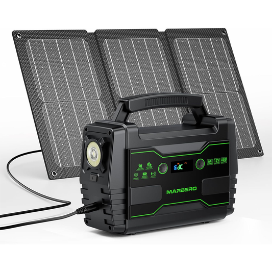 MARBERO 100W Solar Generator with 30W Solar Panel