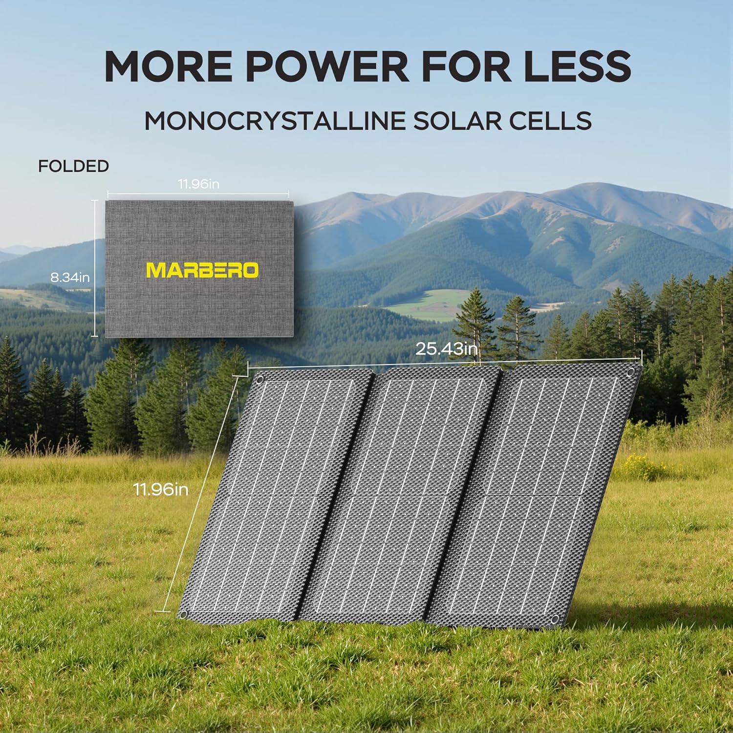 MARBERO 100W Solar Generator with 30W Solar Panel