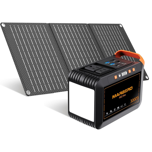 MARBERO 111Wh Solar Generator with 30W Solar Panel Included