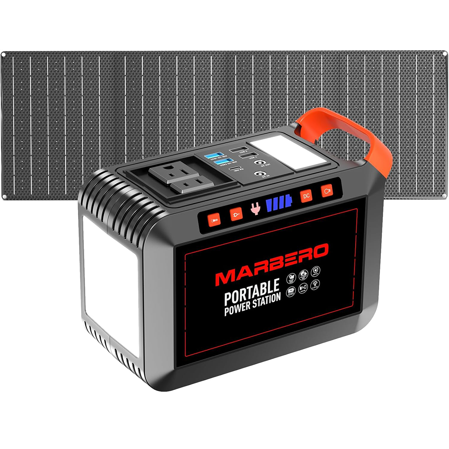MARBERO 148Wh Solar Generator with Solar Panel 40W Included