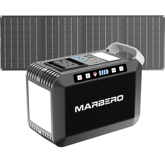 MARBERO 148Wh Solar Generator with Solar Panel 40W Included
