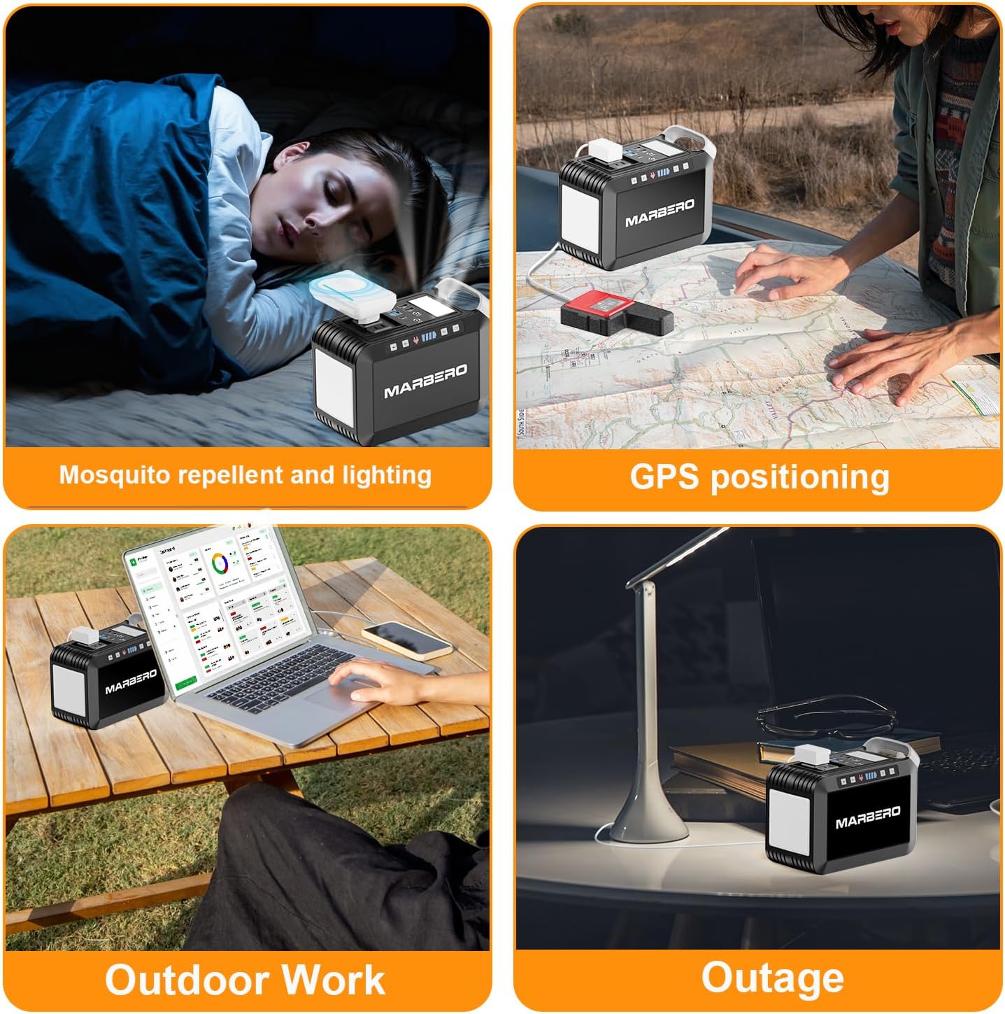 MARBERO 148Wh Solar Generator with Solar Panel 40W Included