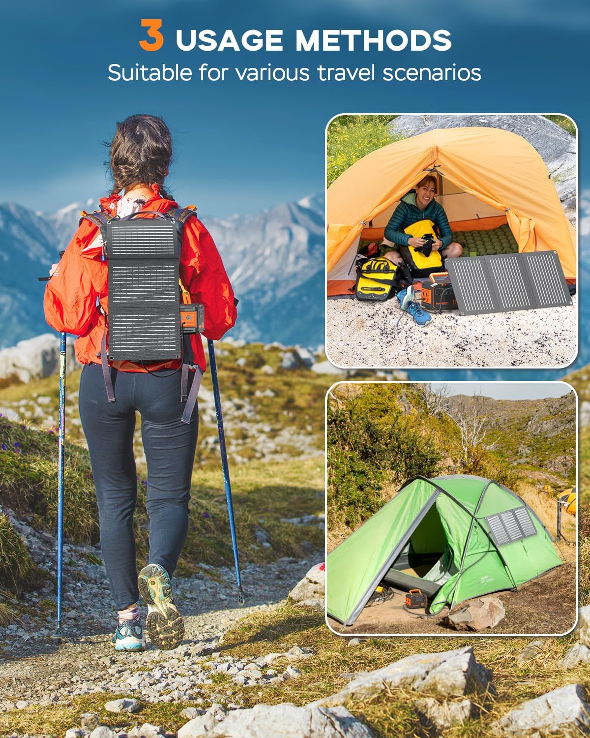 MARBERO 150W Peak Solar Generator with 30W Solar Panel Included