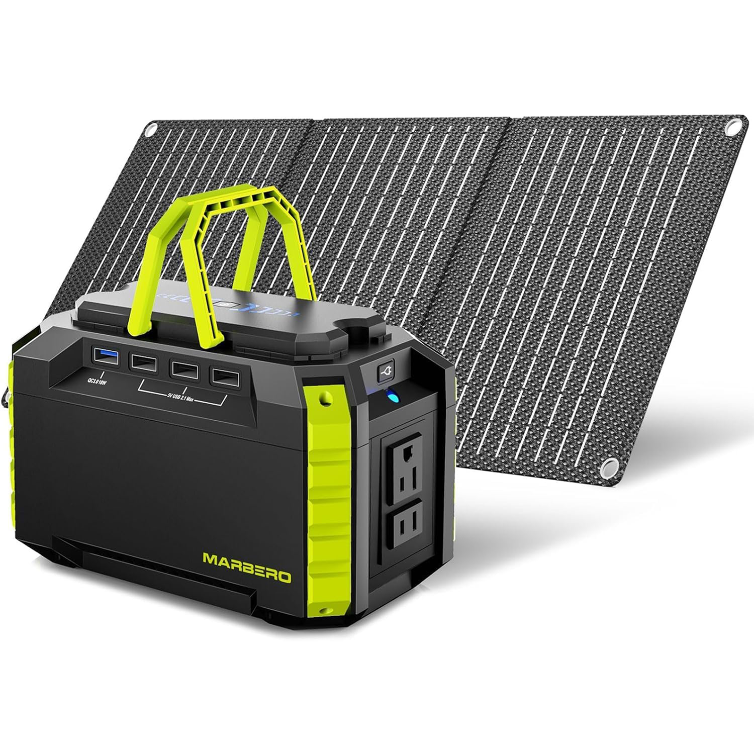 MARBERO 150Wh Solar Generator with 30W Solar Panel Included