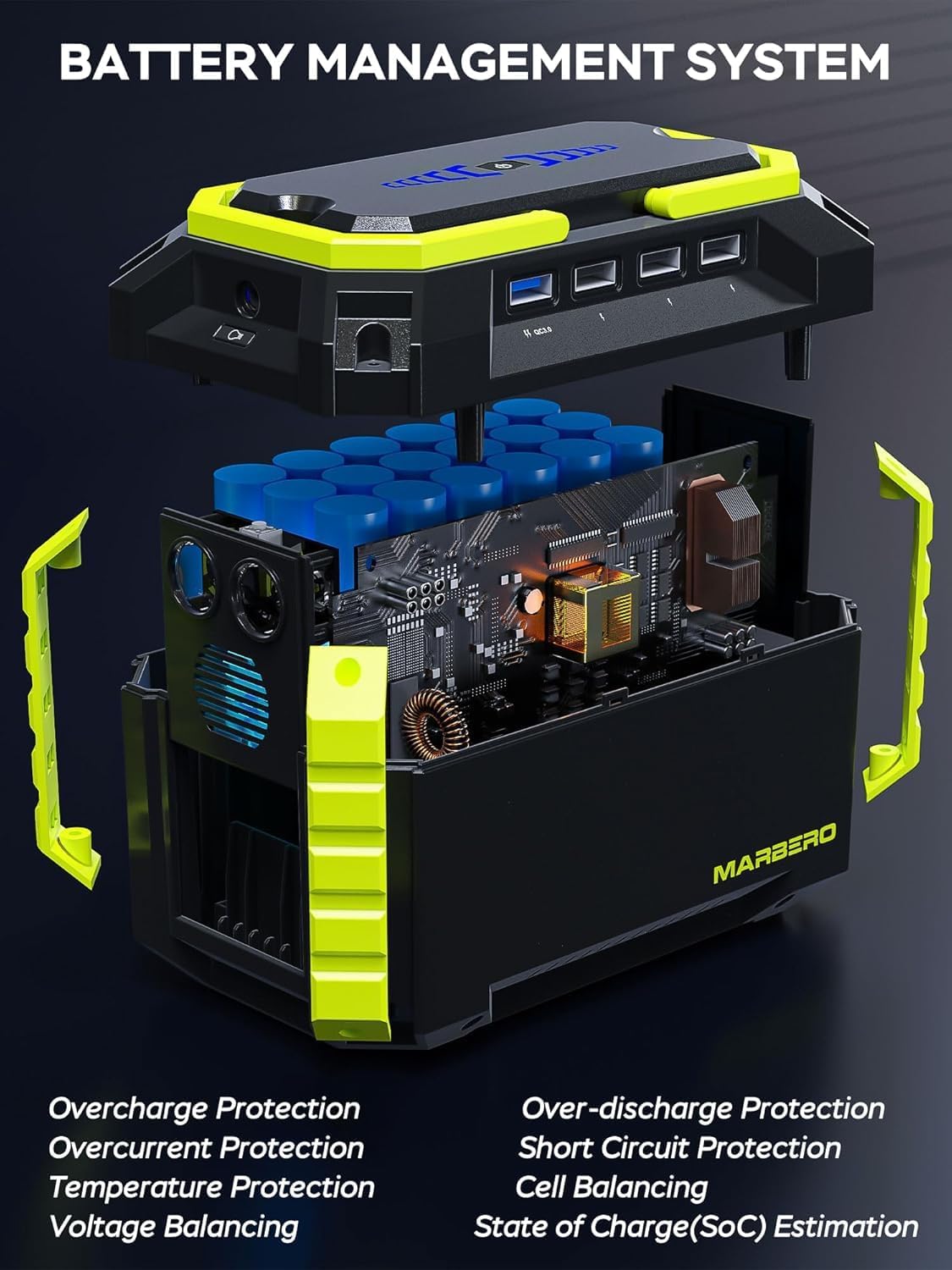 MARBERO 150Wh Solar Generator with 30W Solar Panel Included