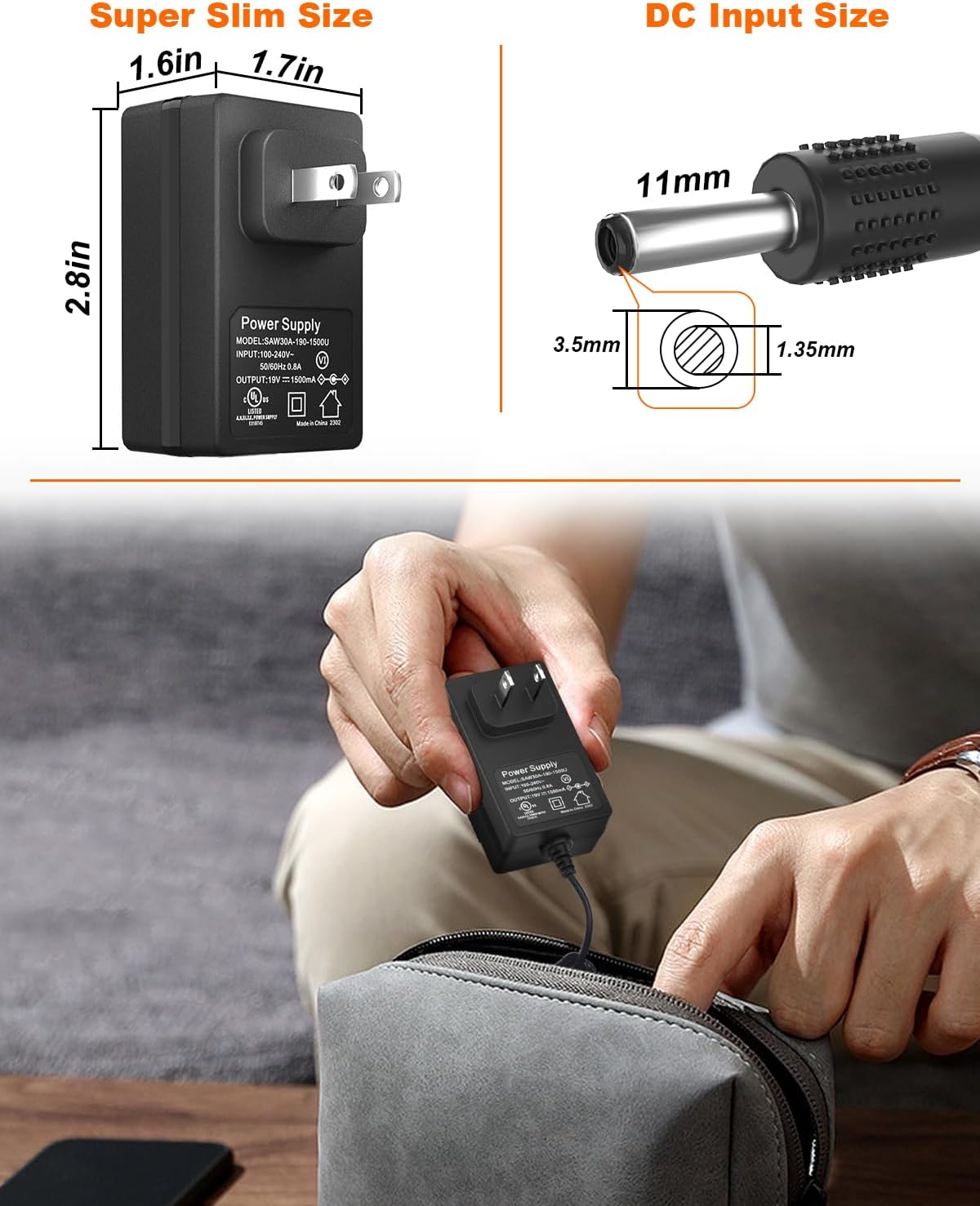 MARBERO 19V AC/DC Adapter
