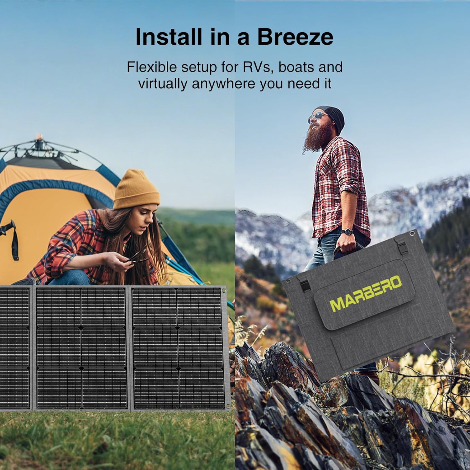 MARBERO 200W Portable Solar Panel