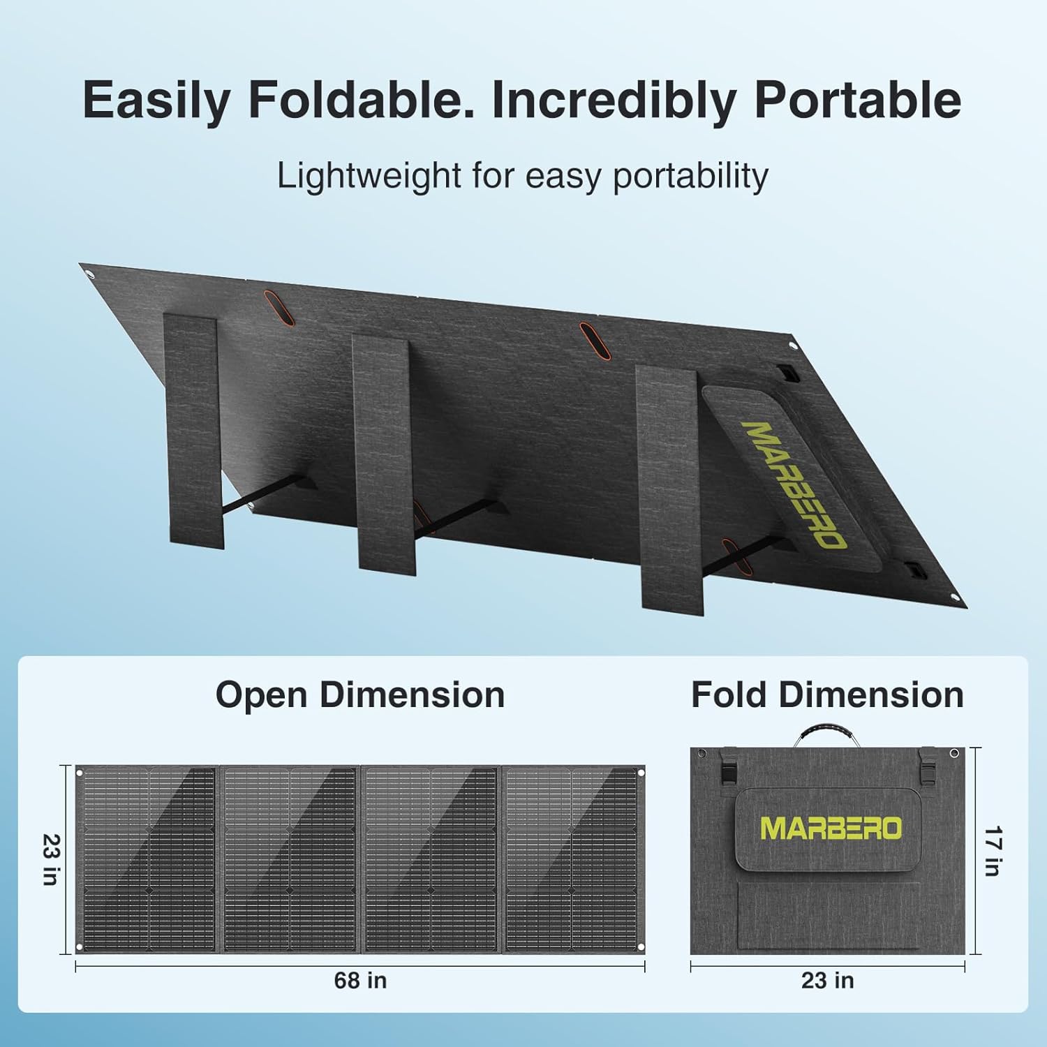 MARBERO 200W Portable Solar Panel