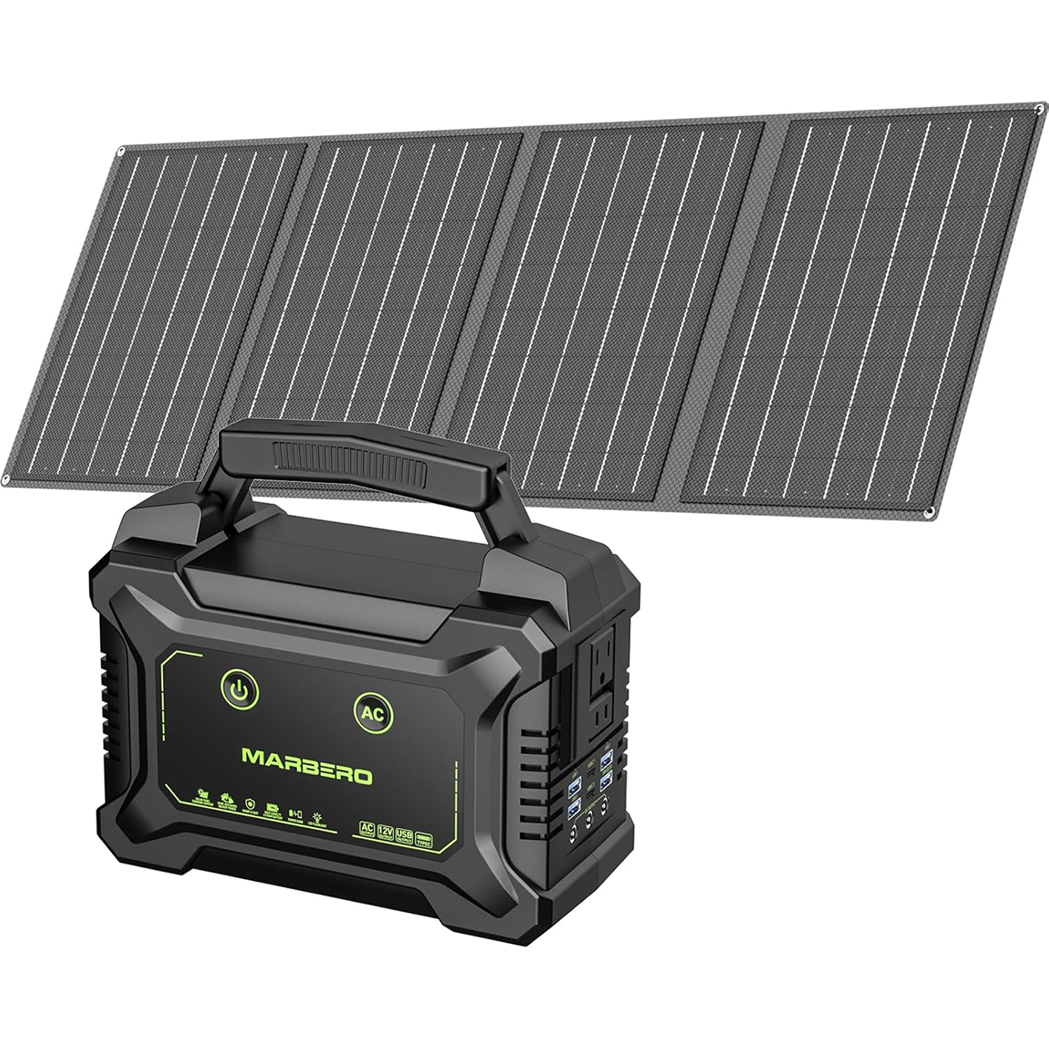MARBERO 200W Solar Generator with 40W Solar Panel