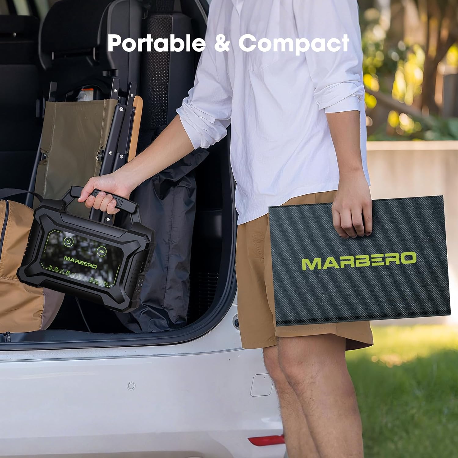 MARBERO 200W Solar Generator with 40W Solar Panel
