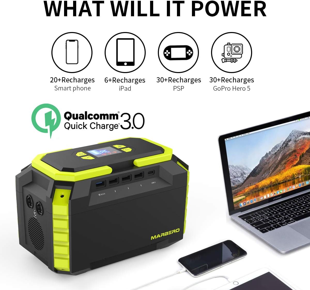 MARBERO 222Wh Portable Power Station