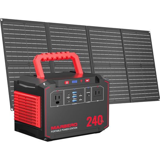 MARBERO 240Wh Solar Generator with 60W Solar Panel Included