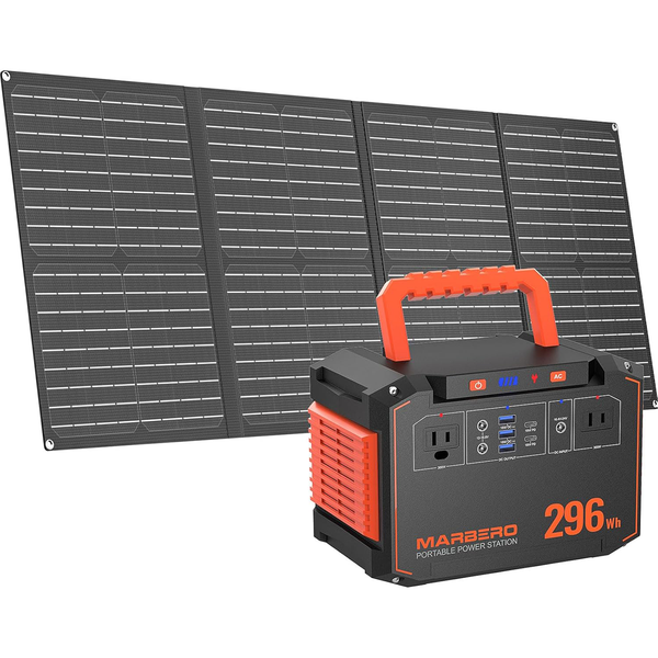 MARBERO 296Wh Solar Generator with 60W Solar Panel Included  MARBERO  Official