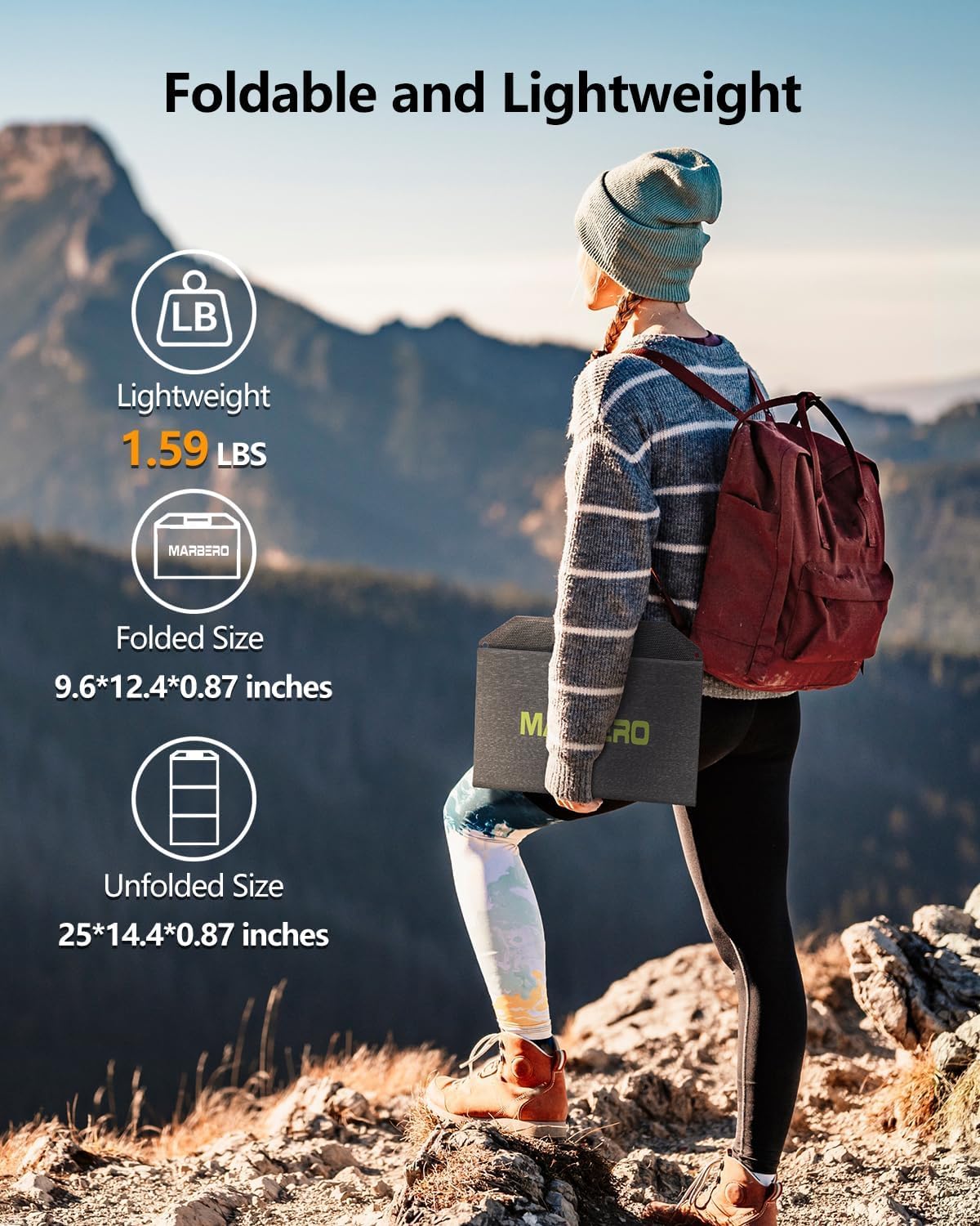 MARBERO 30W Foldable Solar Panel