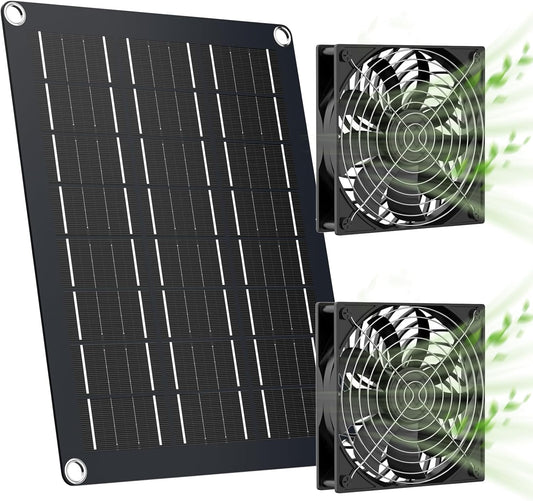 MARBERO 4.7 Inch Solar Powered Fan Kit