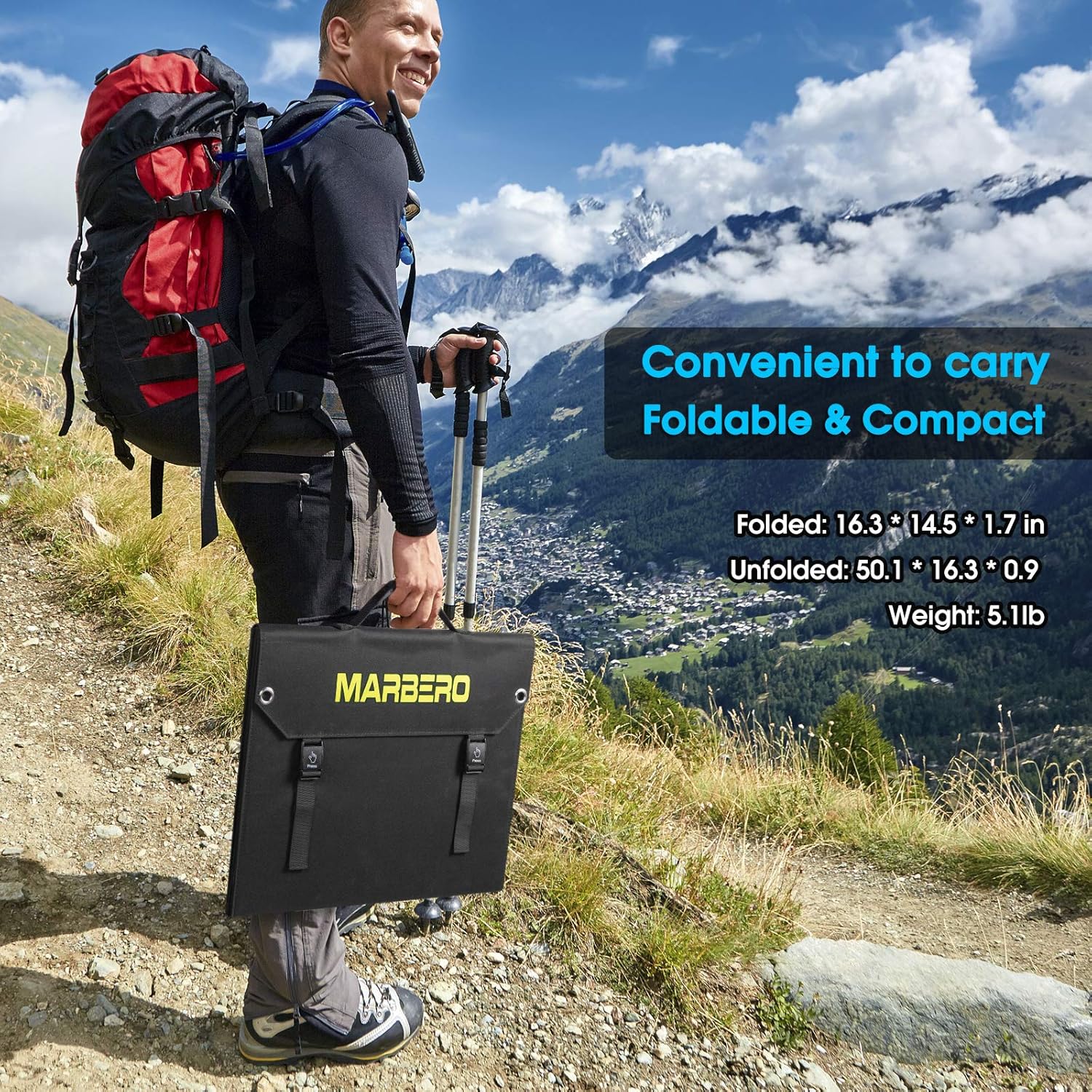 MARBERO 60W Portable Solar Panel