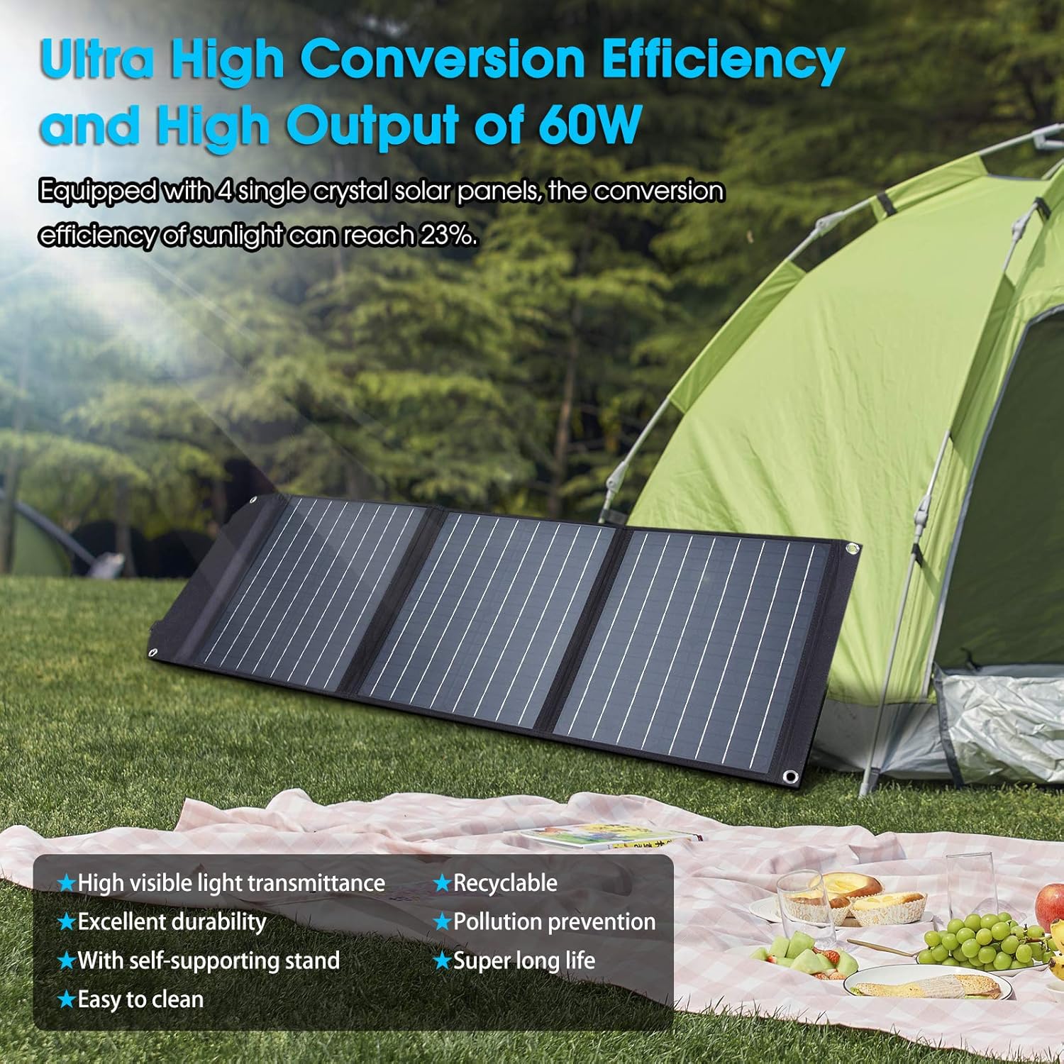 MARBERO 60W Portable Solar Panel