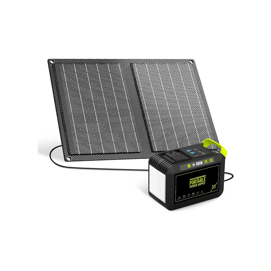 MARBERO 88.8Wh Solar Generator with 21W Solar Panel Included