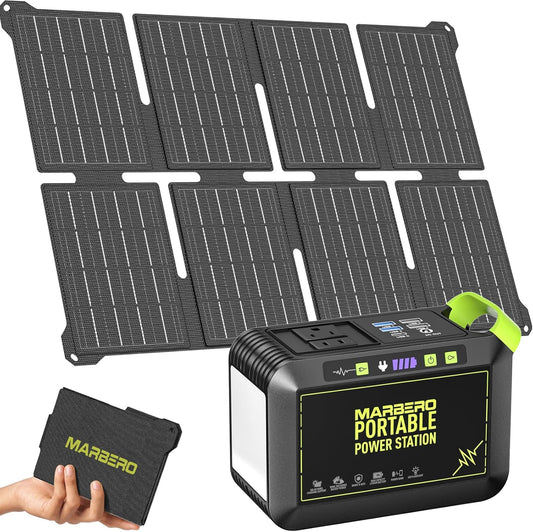 MARBERO 88.8Wh Solar Generator with 25W Solar Panel Included