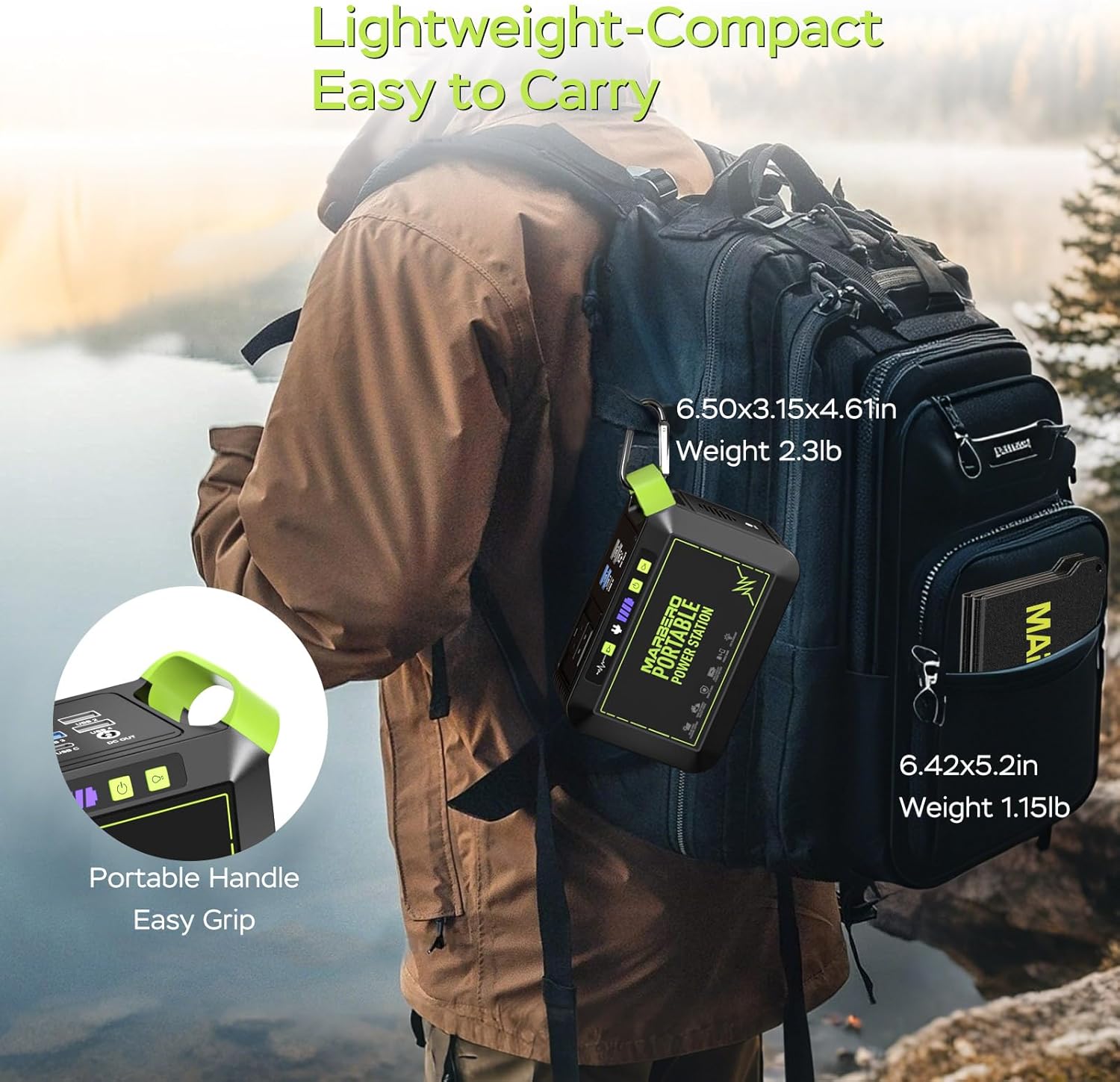 MARBERO 88.8Wh Solar Generator with 25W Solar Panel Included