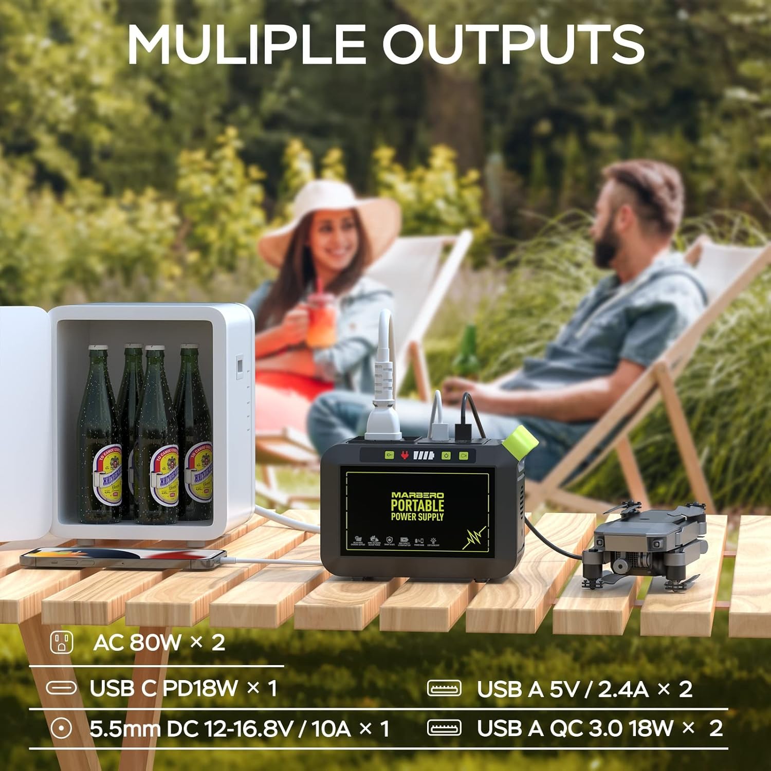 MARBERO 88Wh Portable Power Station