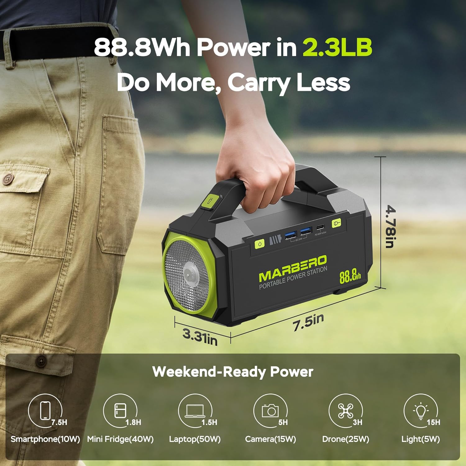 MARBERO 88.8Wh Portable Power Station PL60