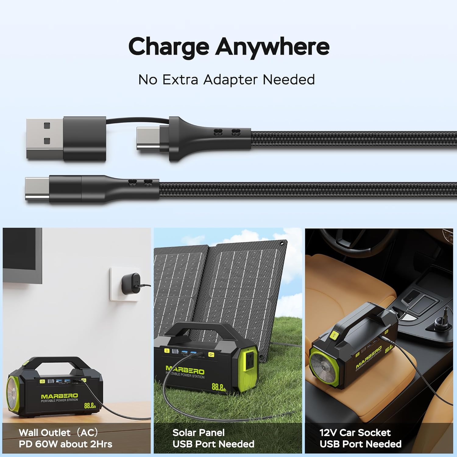 MARBERO 88.8Wh Portable Power Station PL60