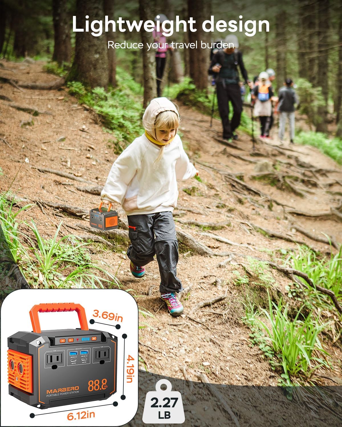 MARBERO 88.8Wh Portable Power Station